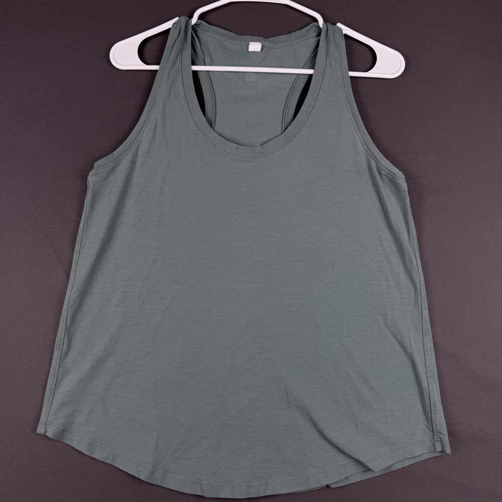 Lululemon Dark blue Racerback Tank Top Scoop Neck Lightweight Stretch Size 8 - Picture 2 of 9